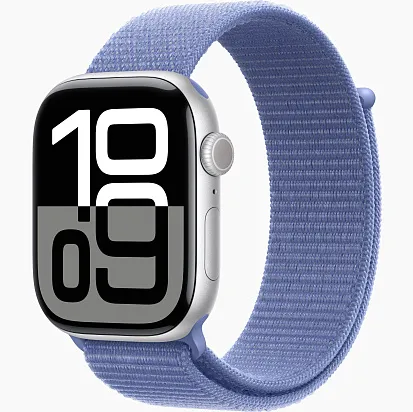 Apple Watch Series 10 (46mm) Silver Aluminum with Sport Loop