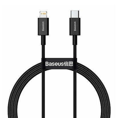 Кабель Baseus Superior Series Fast Charging Data Cable Type-C to Lightning PD 20W 1m Черный