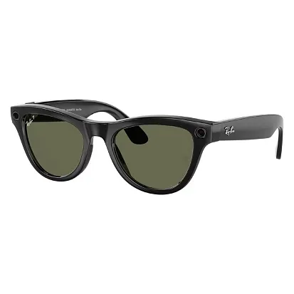 Камера-очки Meta Ray Ban Skyler RW4010 (Gen1) (Shiny Black/Green) (M)