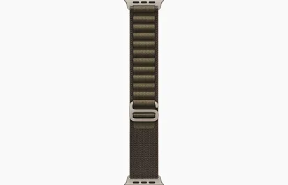 Часы Apple Watch Ultra 4 49mm Titanium Natural Alpine Loop (Dark Olive) Large