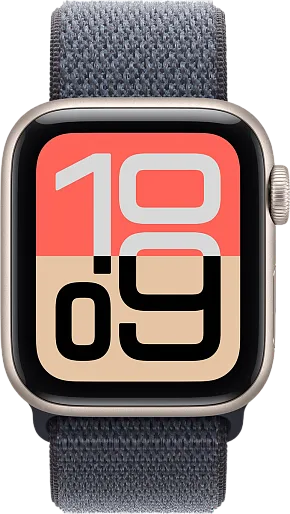 Apple Watch SE 2025 (Gen 3) 40mm Starlight with Blue Sport Loop