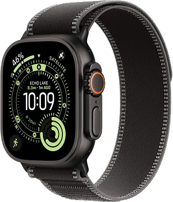 Часы Apple Watch Ultra 3 49mm Titanium Black (Trail Loop Black/Charcoal) M/L