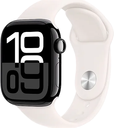 Apple Watch Series 10 (46mm) Jet Black Aluminum with Sport Band