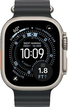 Часы Apple Watch Ultra 3 49mm Titanium Natural (Ocean Band Black) M/L
