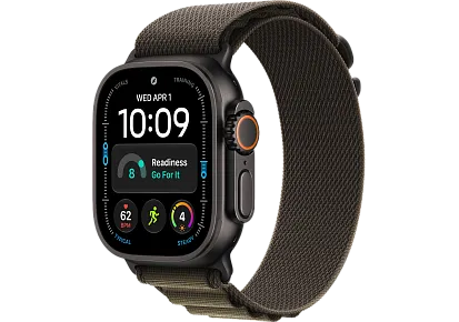 Часы Apple Watch Ultra 4 49mm Titanium Black Alpine Loop (Dark Olive) Medium