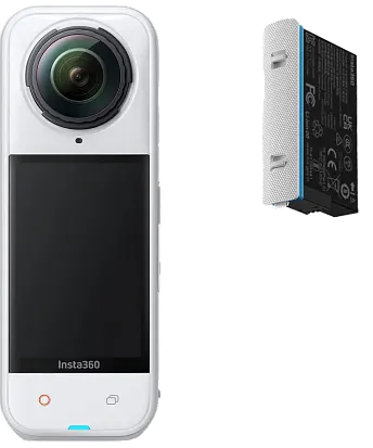 Экшн-камера Insta360 X5 (Satin White Limited Edition) Standard Bundle