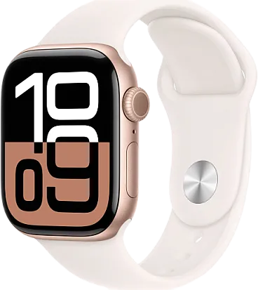 Apple Watch Series 10 (46mm) Rose Gold Aluminum with Sport Band