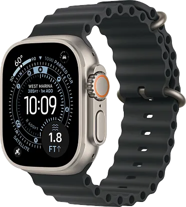 Часы Apple Watch Ultra 3 49mm Titanium Natural (Ocean Band Black) M/L