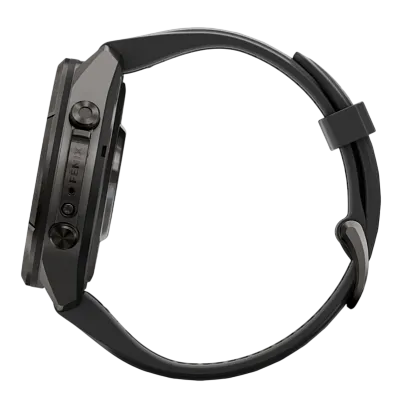 Часы Garmin Fenix 9 Pro 43mm AMOLED Sapphire Carbon Gray DLC Titanium with Black/Pebble Gray Silicone