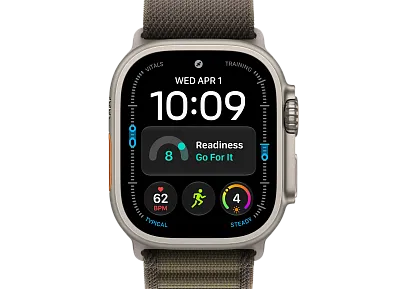 Часы Apple Watch Ultra 4 49mm Titanium Natural Alpine Loop (Dark Olive) Large