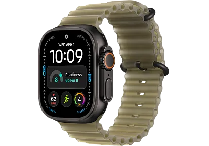 Часы Apple Watch Ultra 4 49mm Titanium Black Ocean Band (Translucent Kelp)