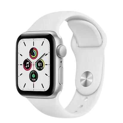 Apple Watch SE 2 44mm Silver with White Sport Band (Бывший в употреблении)