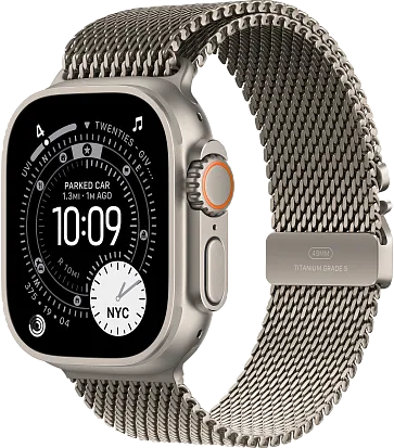 Часы Apple Watch Ultra 3 49mm Titanium Natural (Titanium Milanese Loop) M/L