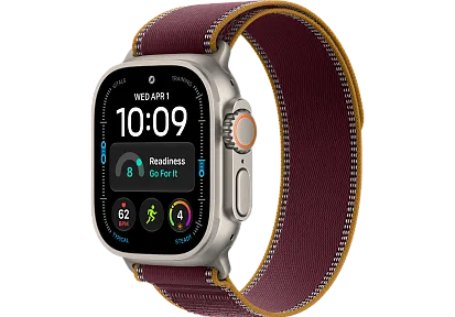 Часы Apple Watch Ultra 4 49mm Titanium Natural Trail Loop (Burgundy) M/L