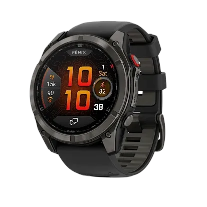 Часы Garmin Fenix 8 Pro 51mm AMOLED Sapphire Carbon Gray DLC Titanium Black / Pebble Gray