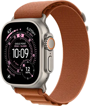 Часы Apple Watch Ultra 3 49mm Titanium Natural (Alpine Loop Terra Cotta) S/M