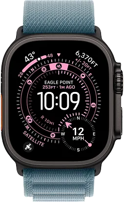 Часы Apple Watch Ultra 3 49mm Titanium Black (Alpine Loop Light Blue) M/L