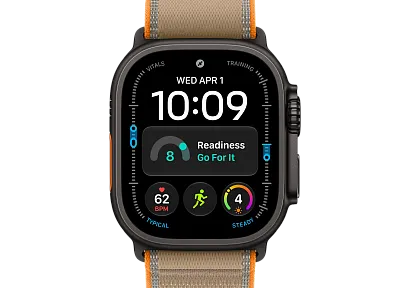 Часы Apple Watch Ultra 4 49mm Titanium Black Trail Loop (Sand) S/M