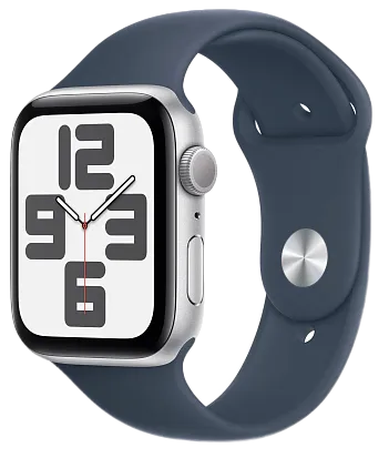 Apple Watch SE 2 44mm Silver with Blue Sport Band (Бывший в употреблении)