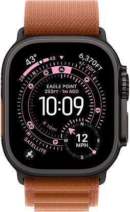 Часы Apple Watch Ultra 3 49mm Titanium Black (Alpine Loop Terra Cotta) M/L