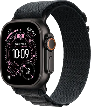 Часы Apple Watch Ultra 3 49mm Titanium Black (Alpine Loop Black) S/M