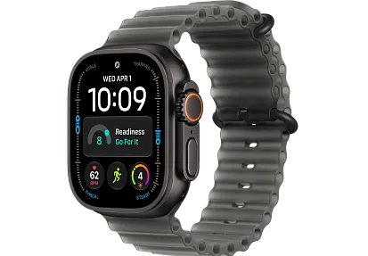Часы Apple Watch Ultra 4 49mm Titanium Black Ocean Band (Translucent Black)