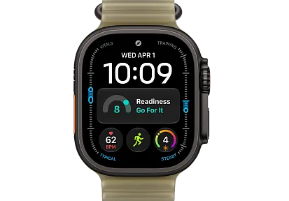 Часы Apple Watch Ultra 4 49mm Titanium Black Ocean Band (Translucent Kelp)