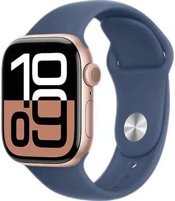 Apple Watch Series 10 (46mm) Rose Gold Aluminum with Sport Band