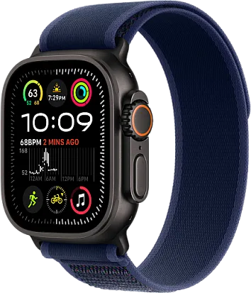 Apple Watch Ultra 2 2024 49mm Titanium Black Trail Loop Blue