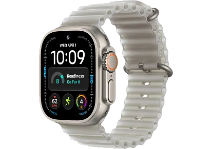 Часы Apple Watch Ultra 4 49mm Titanium Natural Ocean Band (Translucent Gray)