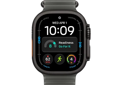 Часы Apple Watch Ultra 4 49mm Titanium Black Ocean Band (Translucent Black)