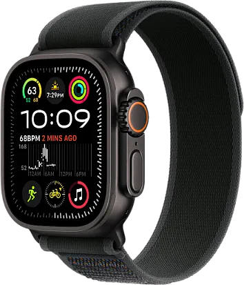 Apple Watch Ultra 2 2024 49mm Titanium Black Trail Loop Black