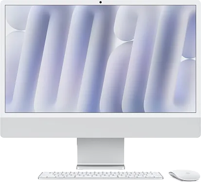 Моноблок Apple iMac 24" (M4, 8C CPU, 8C GPU) 16/256GB Silver (MWUC3)