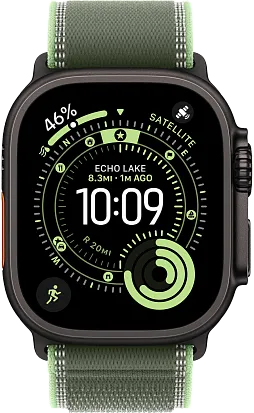 Часы Apple Watch Ultra 3 49mm Titanium Black (Trail Loop Green/Neon) S/M