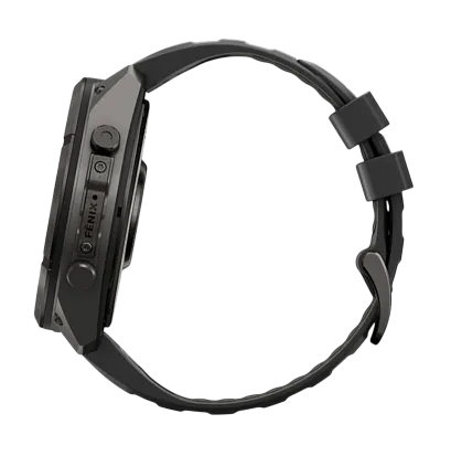 Часы Garmin Fenix 9 Pro 51mm AMOLED Sapphire Carbon Gray DLC Titanium with Black/Pebble Gray Silicone