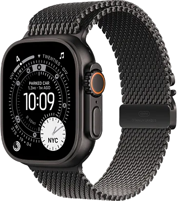 Часы Apple Watch Ultra 3 49mm Titanium Black (Titanium Milanese Loop) M/L