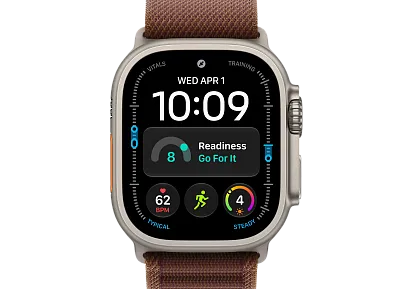 Часы Apple Watch Ultra 4 49mm Titanium Natural Alpine Loop (Burgundy) Large
